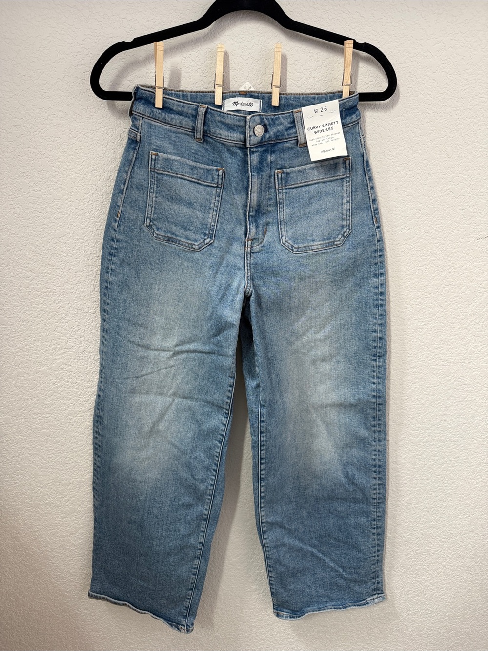 Madewell Curvy Emmett Wide-Leg Size 26